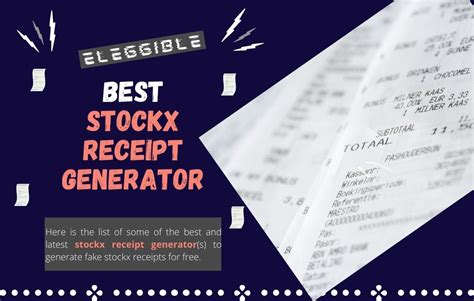 fake stockx receipt maker.